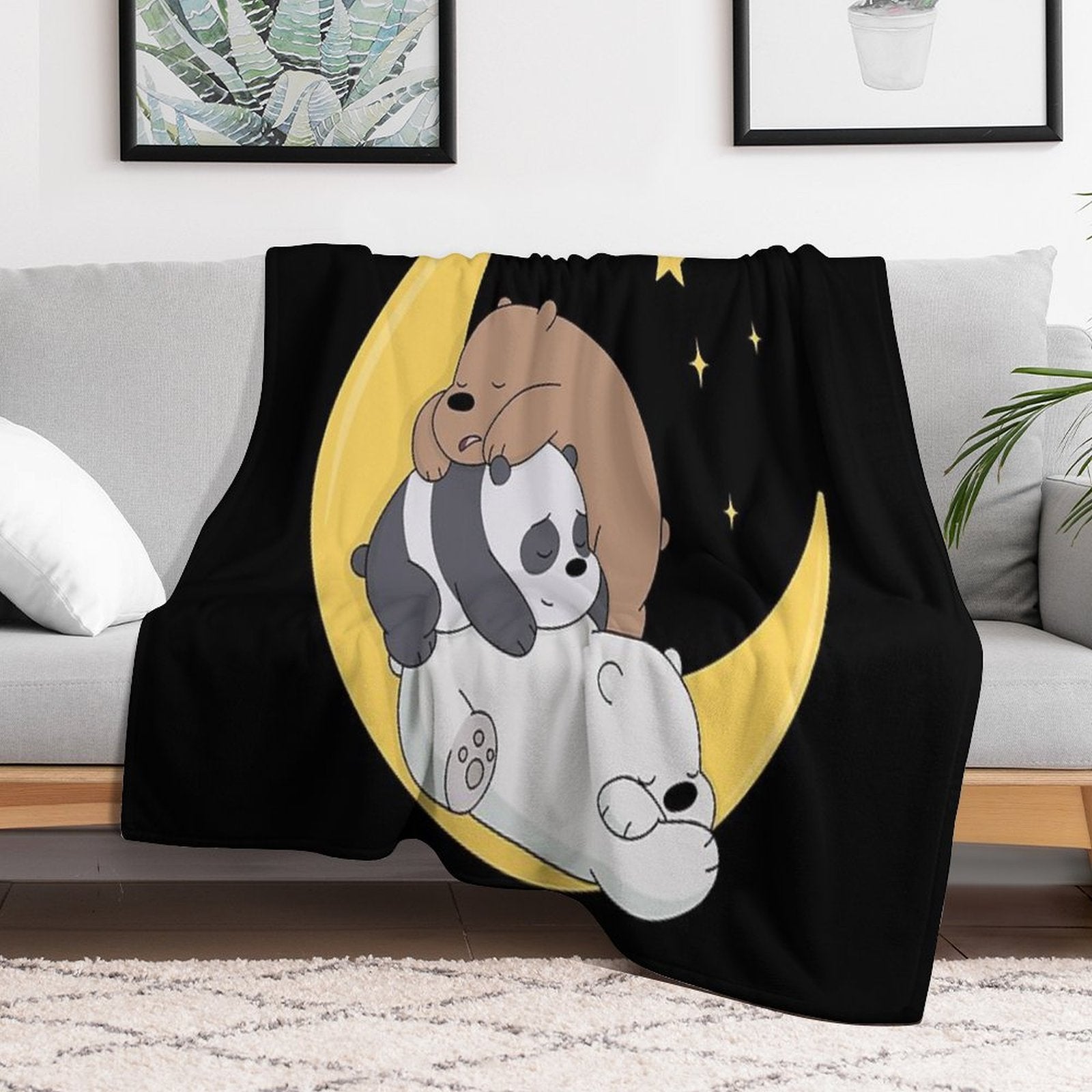 We Bare Bears Compact Throw Blanket