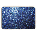 Dark Blue Faux Glitter Sparkles (Photo of Glitter - Not Reflective)  High-Traffic Bath Mat