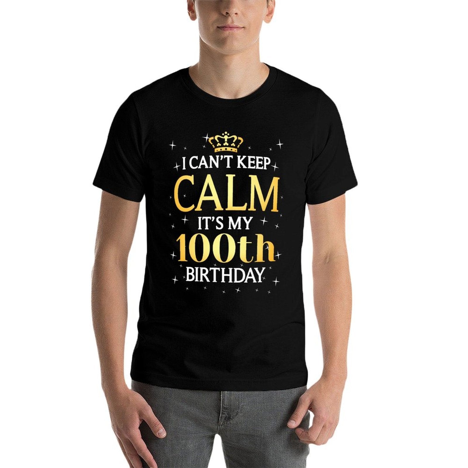 100 Year Old Men Women Birthday Gift It's My 100th Birthday  Slim-fit Cut T-Shirt