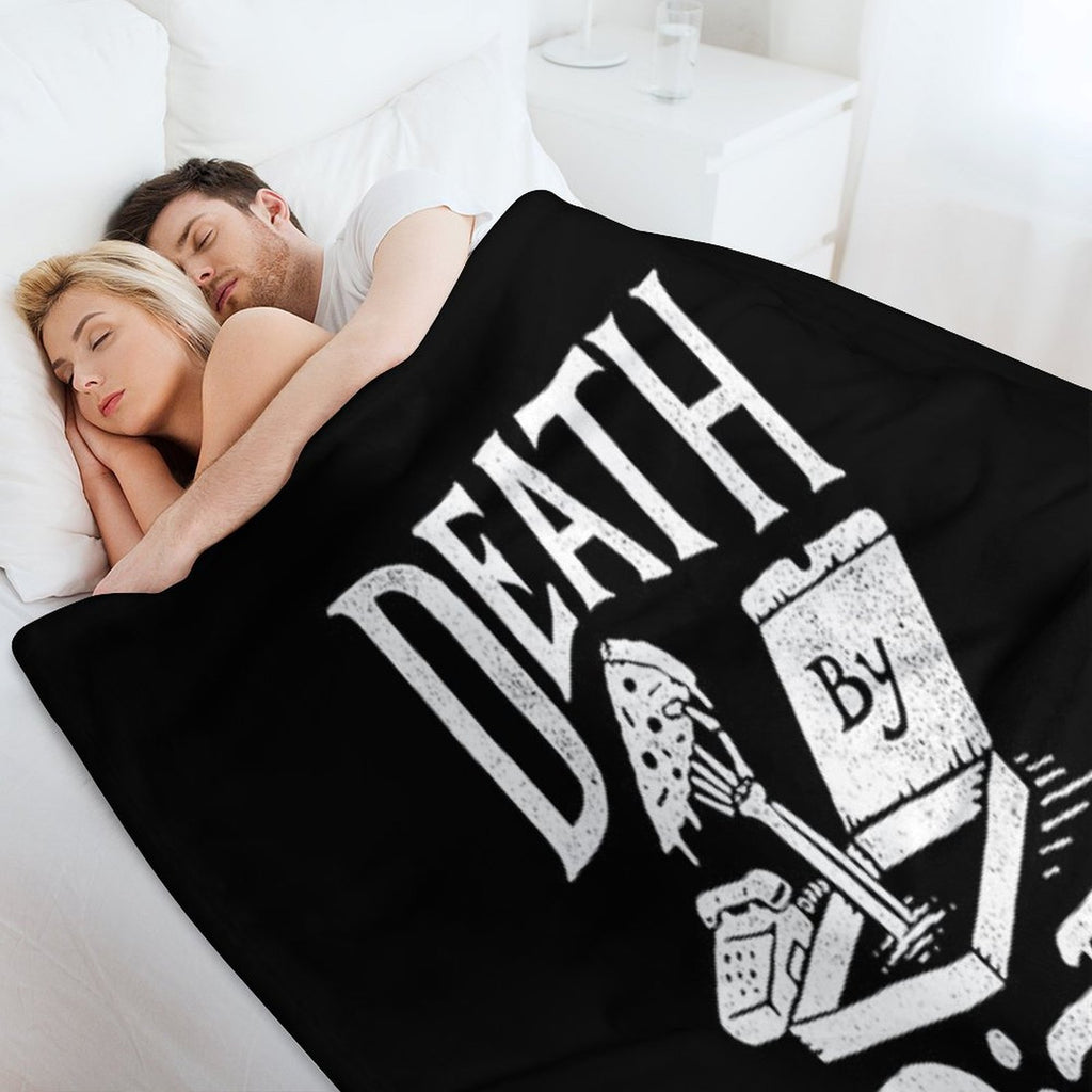 Death By Pizza Eco-conscious Throw Blanket