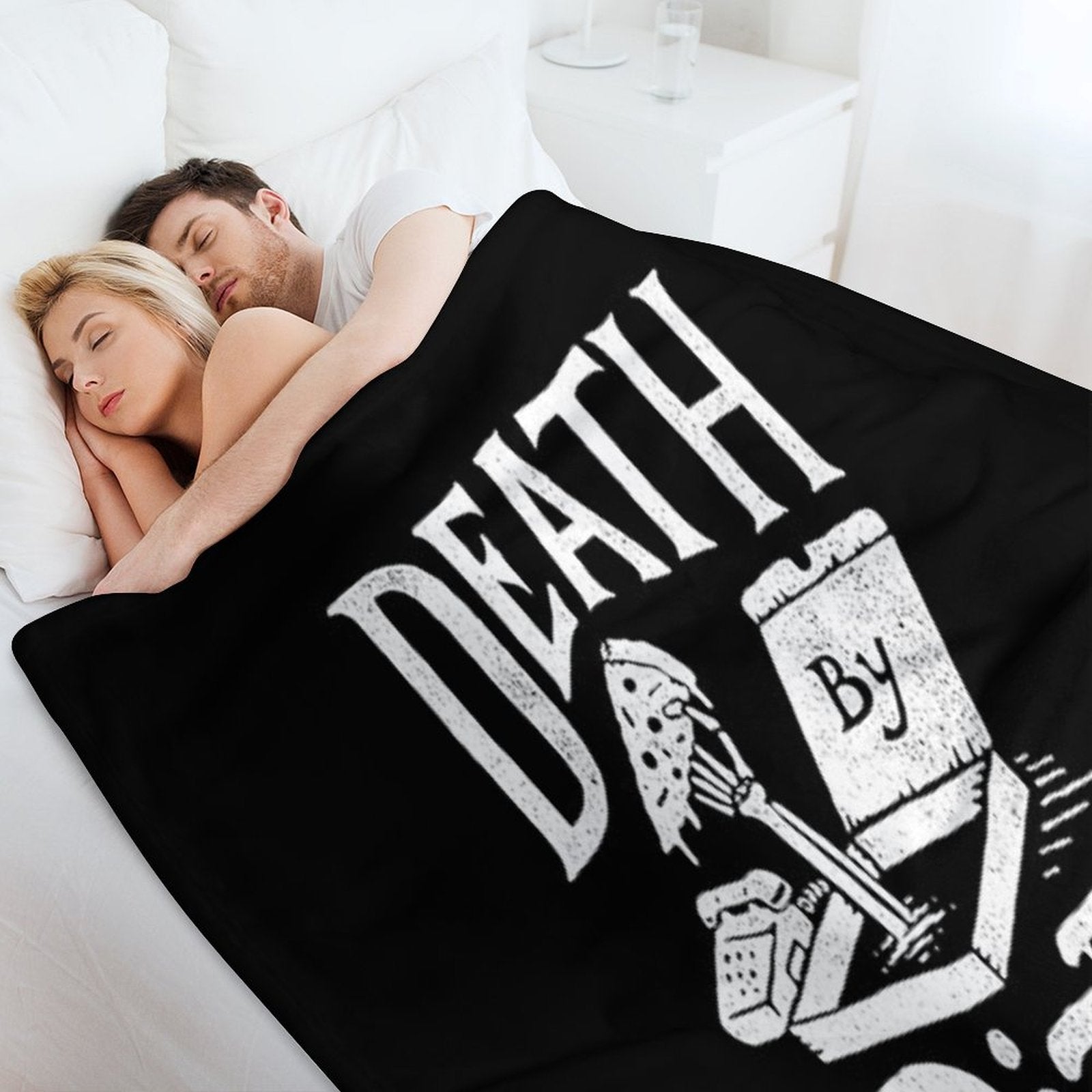 Death By Pizza Eco-conscious Throw Blanket