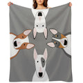 Bull Terrier Squad Machine-washable Throw Blanket
