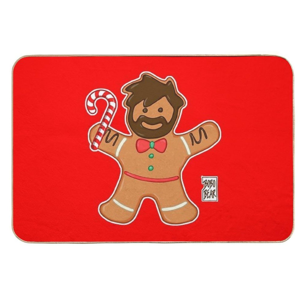 GINGERBREAD BEAR  Long-Lasting Bath Mat