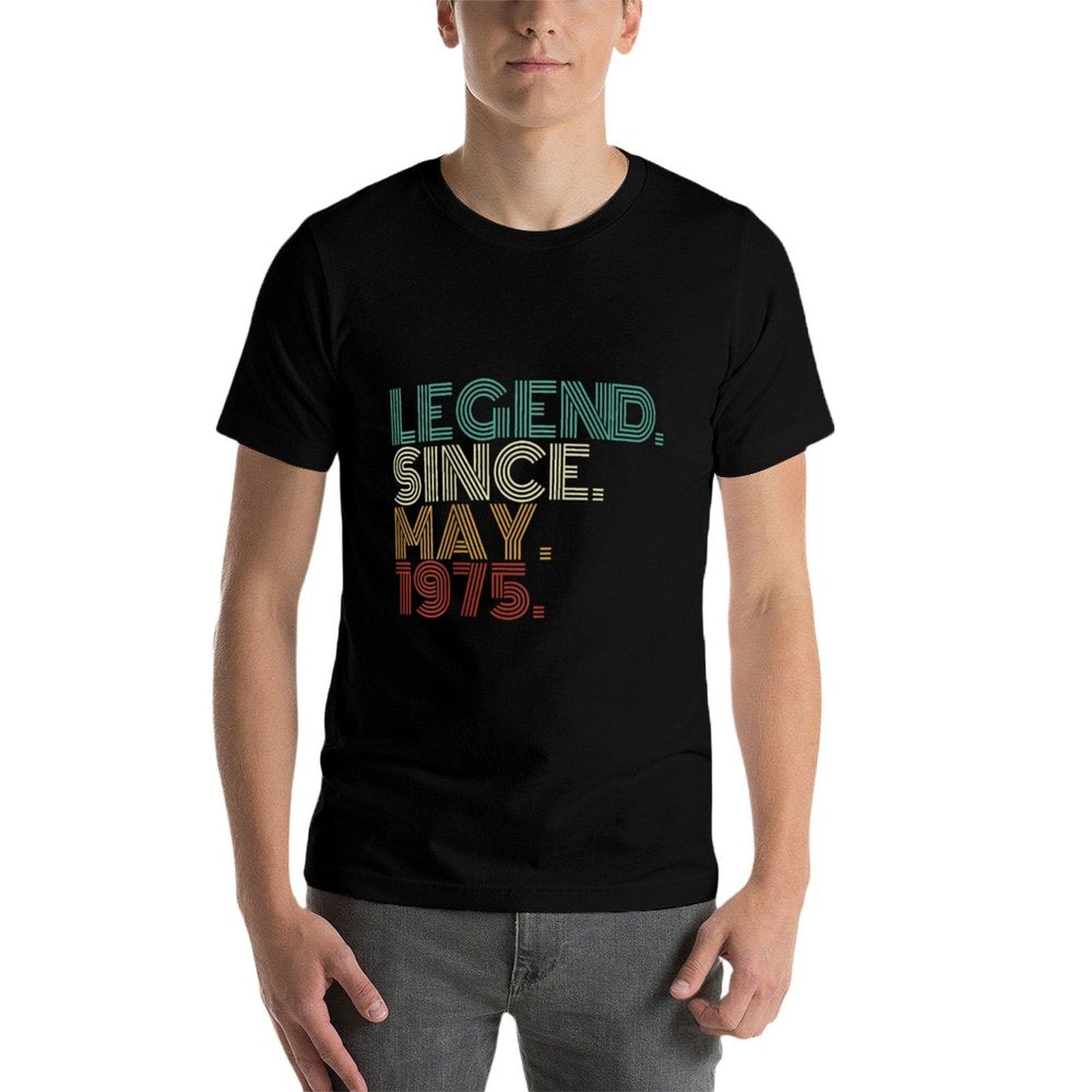 50 Years Old Legend Since May 1975 50th Birthday  Soft T-Shirt