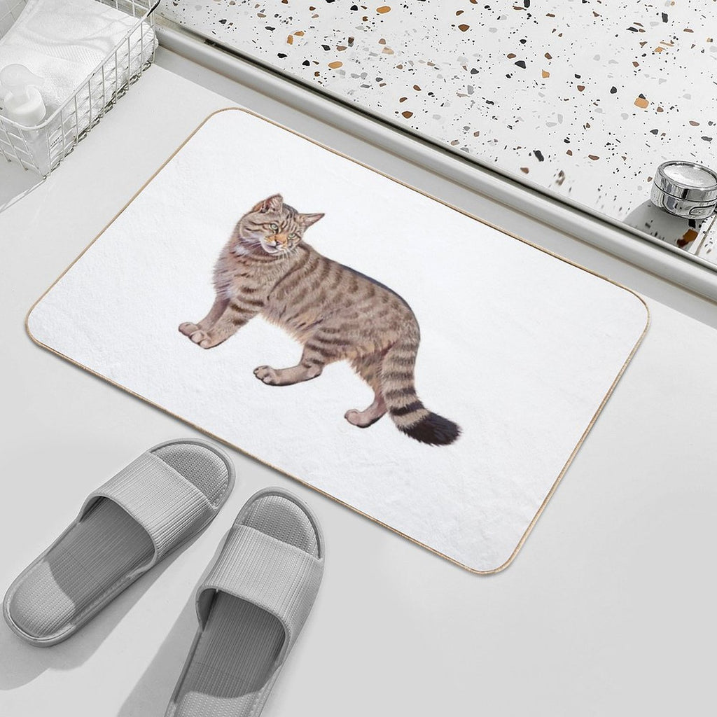European Wild Cat  Pet-Safe Bath Mat