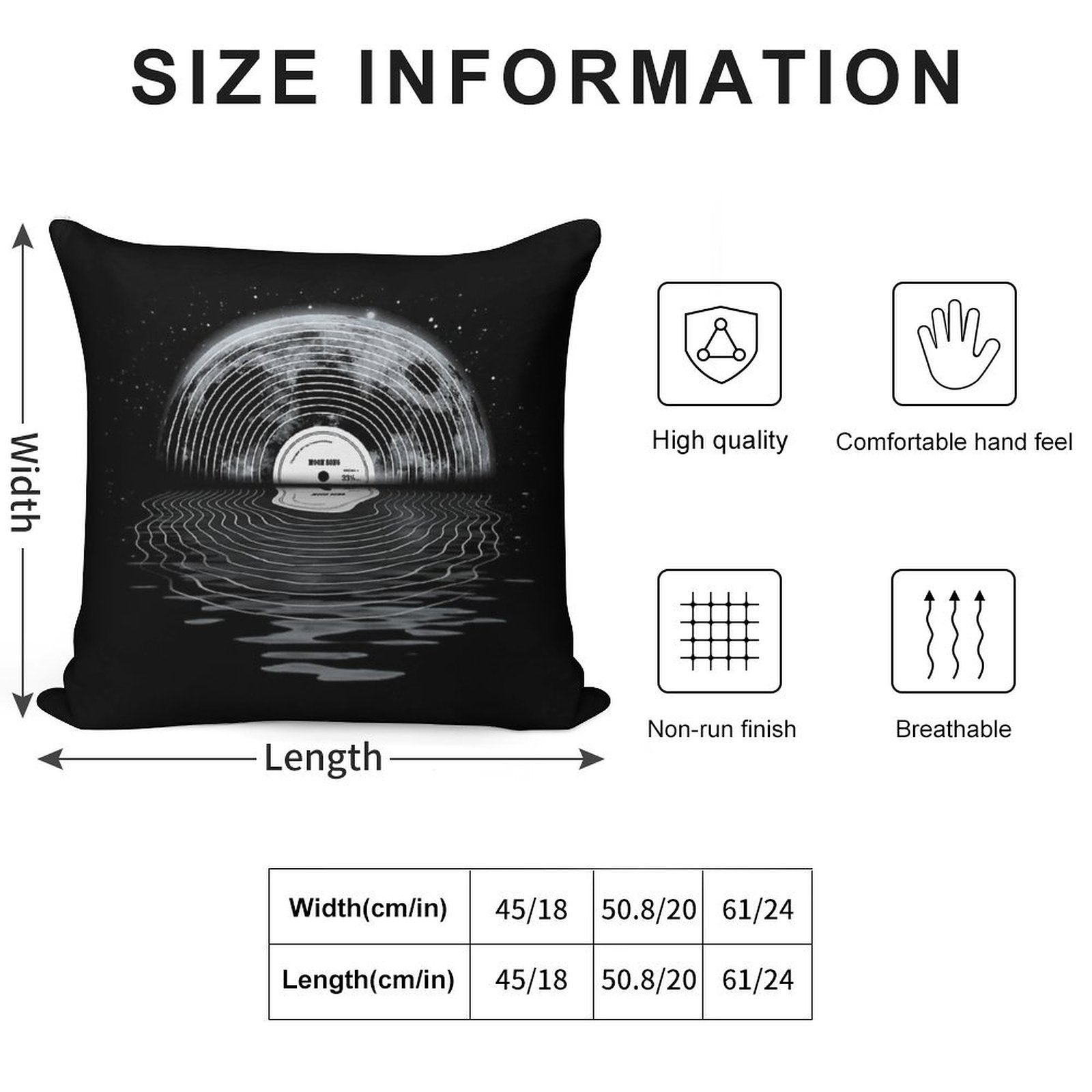 Moon Song Soft Washable Throw Pillow
