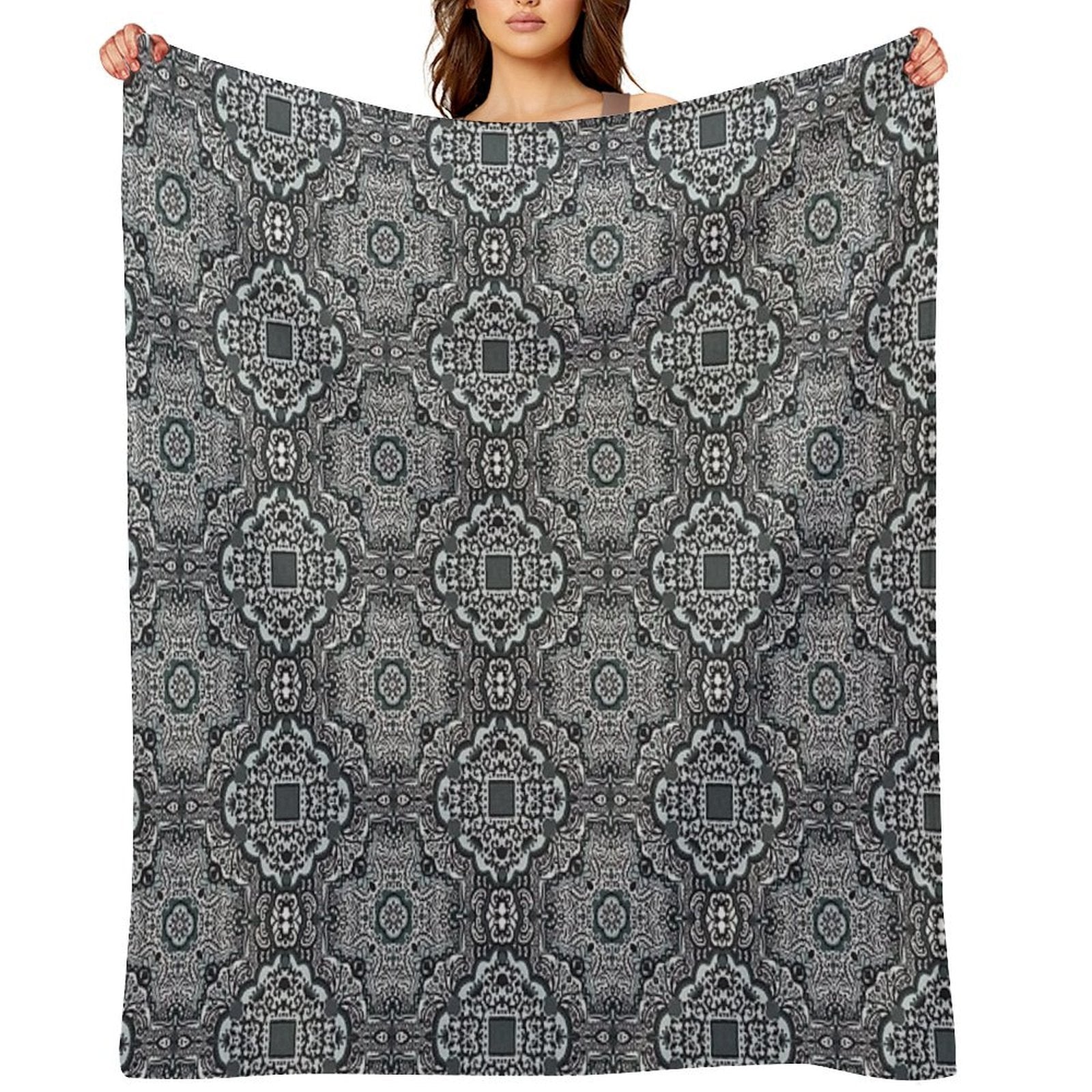 Shades of Gray Travel-friendly Throw Blanket