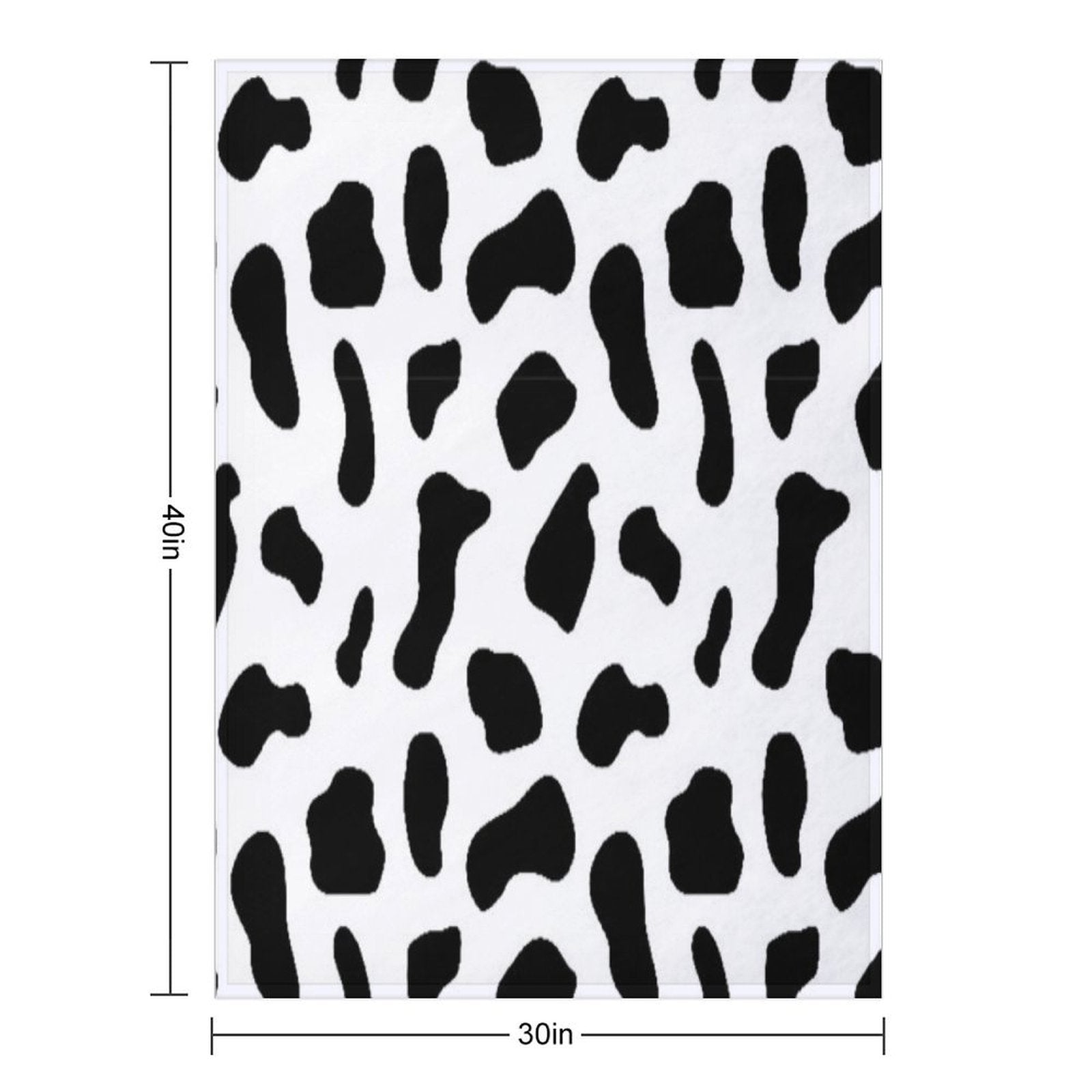 Cow Print Gift-ready Throw Blanket