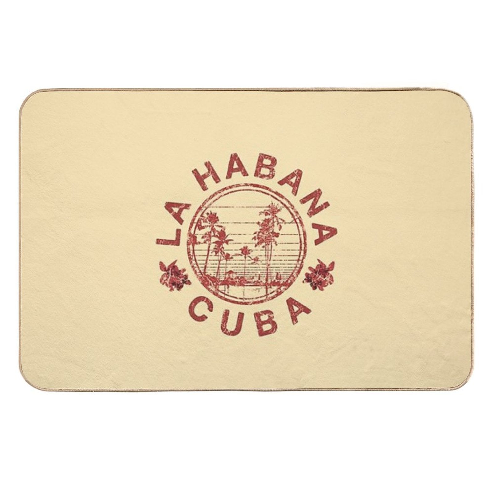 Havana Cuba La Habana Vintage Sunset Retro Cuban  Versatile Bath Mat