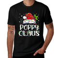 Poppy Claus Christmas Lights Pajama Family Matching  Lightweight T-Shirt
