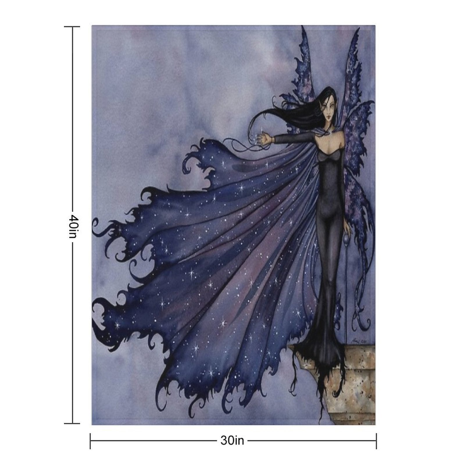 Cloak Of Stars Easy Care Throw Blanket