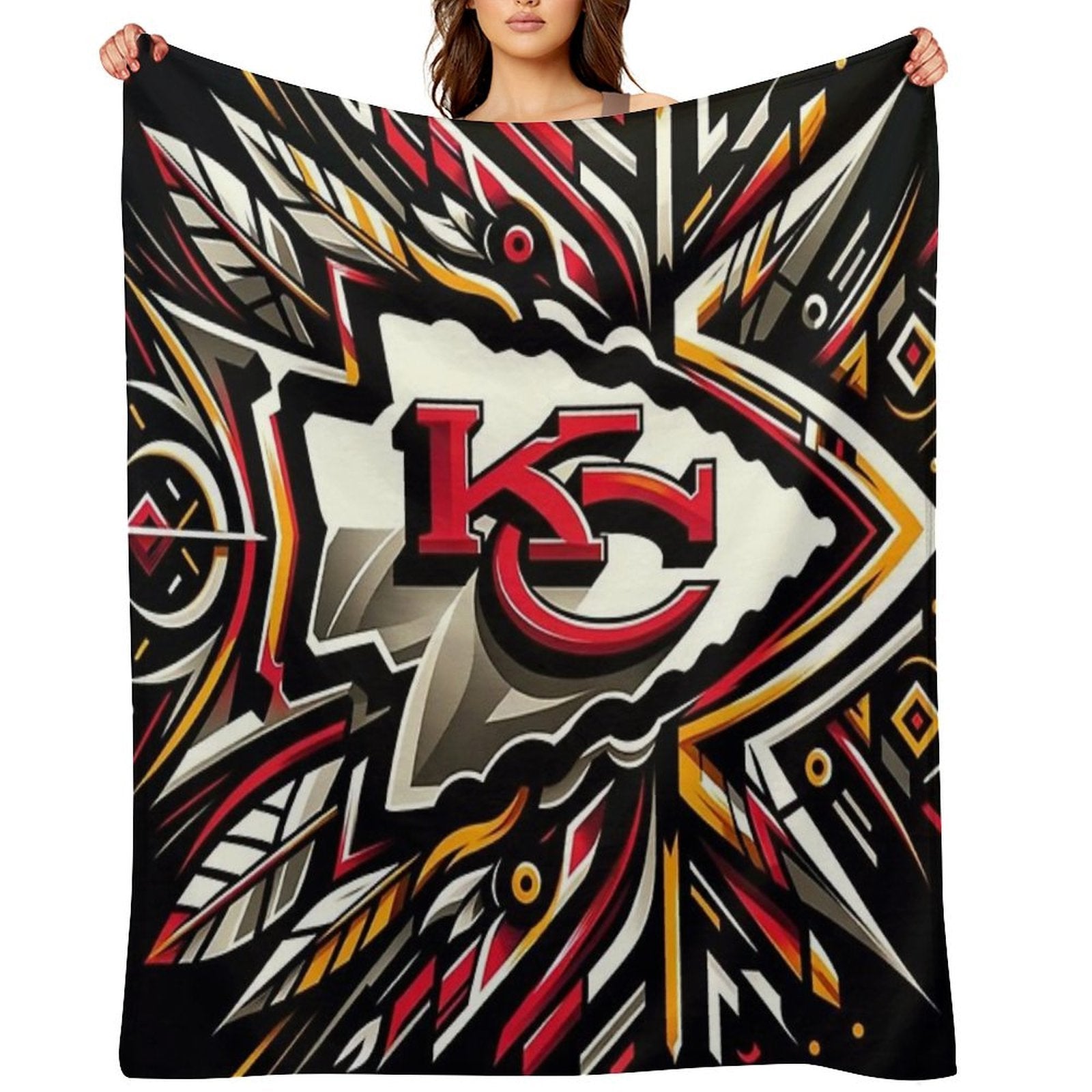Chiefs Football Shrink-resistant Throw Blanket