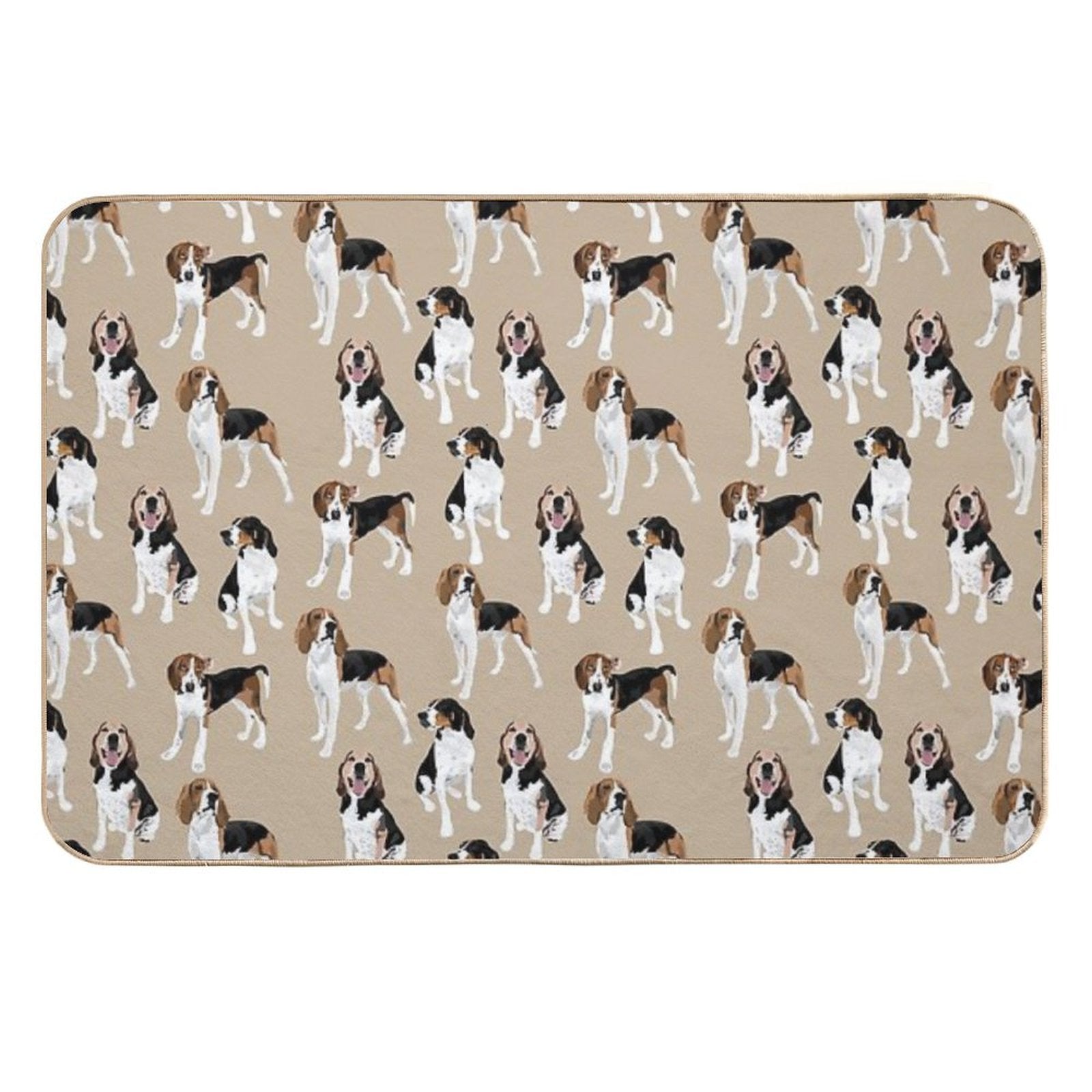 Treeing Walker Coonhound on Tan  Pet-Safe Bath Mat