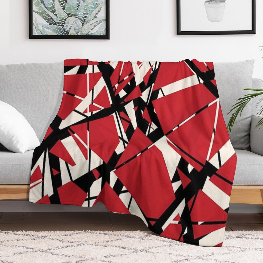 EVH Authentic Stripes Design (red) Sustainable Throw Blanket