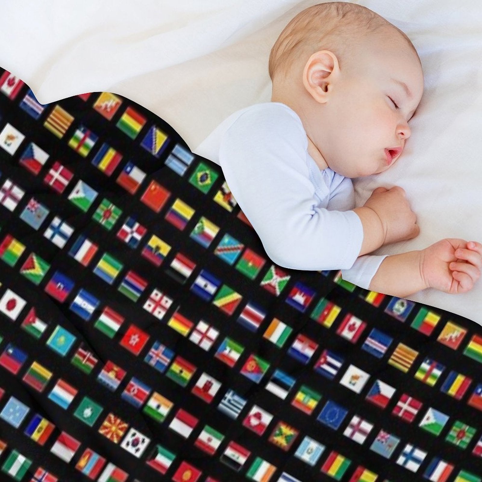 The Flags of The World Machine-washable Throw Blanket
