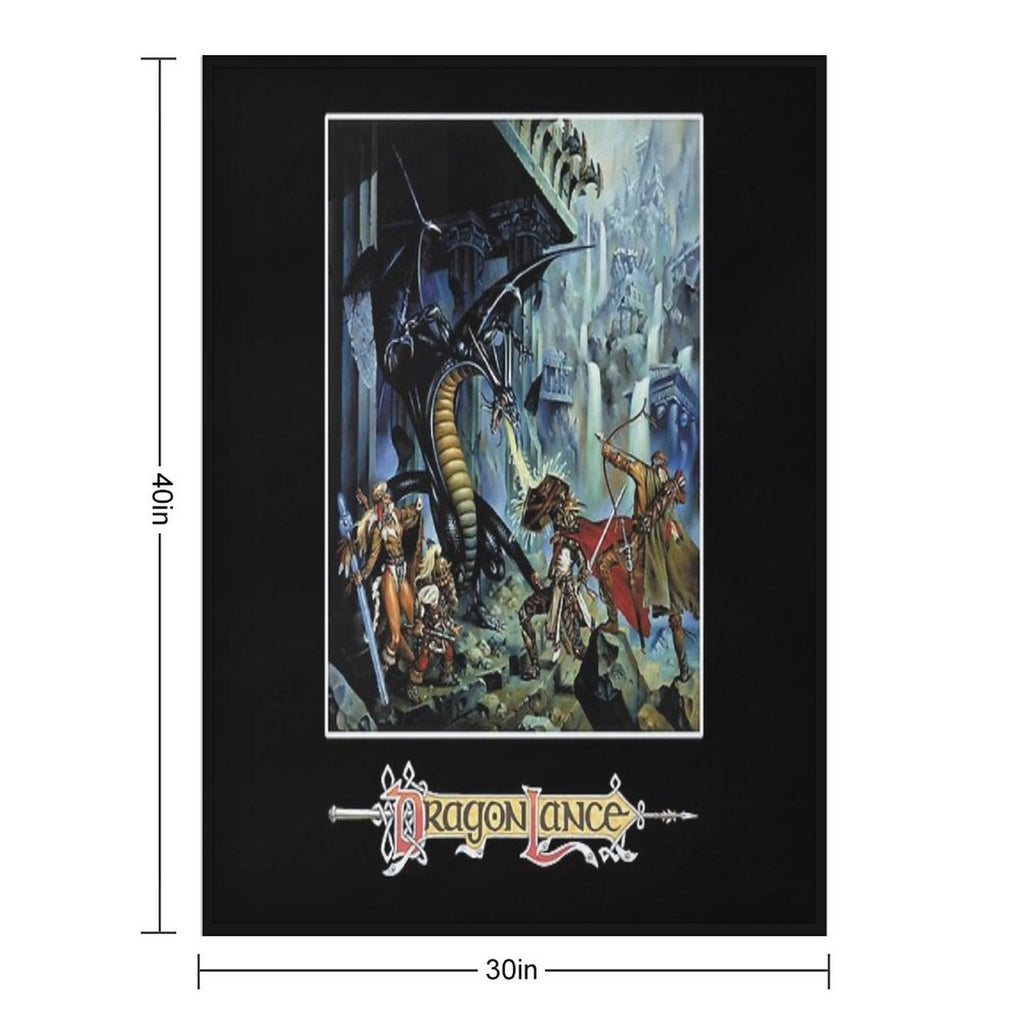 Dragonlance Advanced Dungeons & Dragons of Despair Classic  Essential Comfort Throw Blanket
