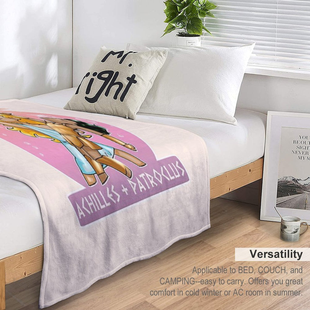 Achilles + Patroclus Plush Throw Blanket