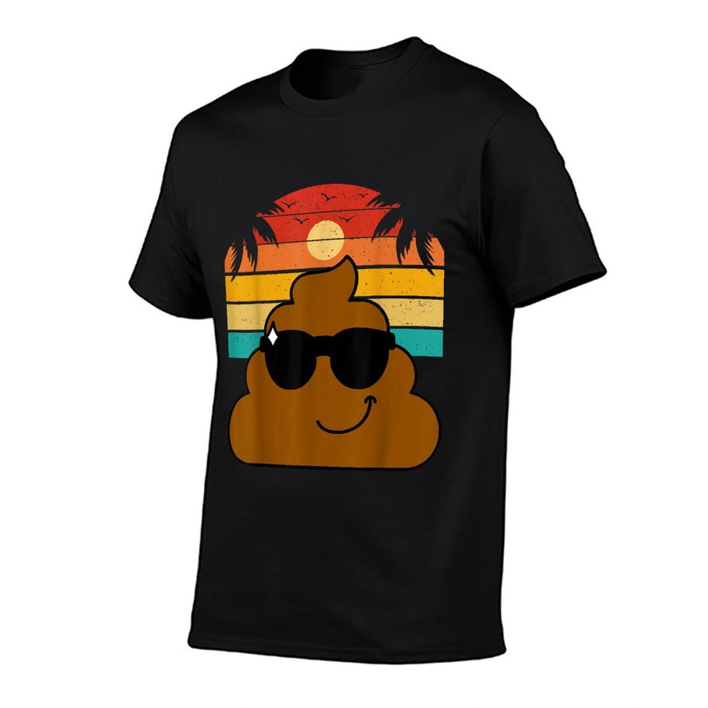 POOP EMOTICON Party Favors Poo for Kids  Summer-ready Fabric T-Shirt