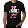 Daddy Pink Bow Birthday Girl Daddy Of The Birthday Pink Girl  Easy-care T-Shirt