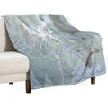 Big White Resort Trail Map Lightweight Throw Blanket