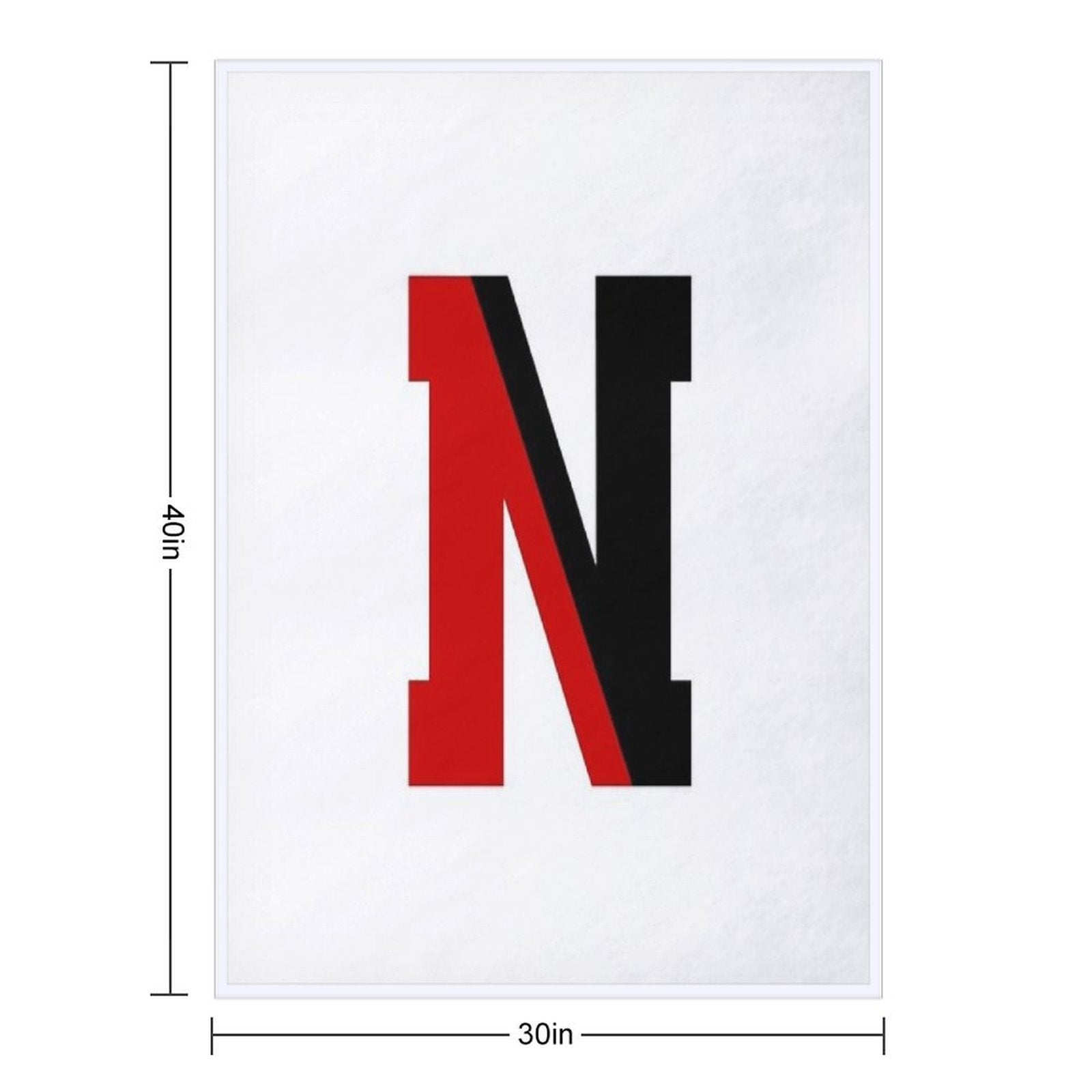 NORTHEASTERN LOGO Compact Throw Blanket