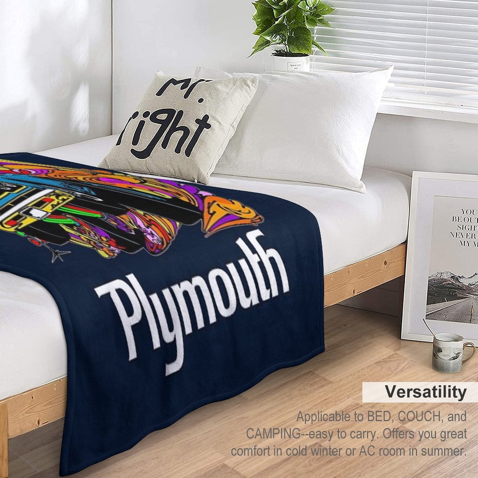 70's Muscle Car Comfort Throw Blanket