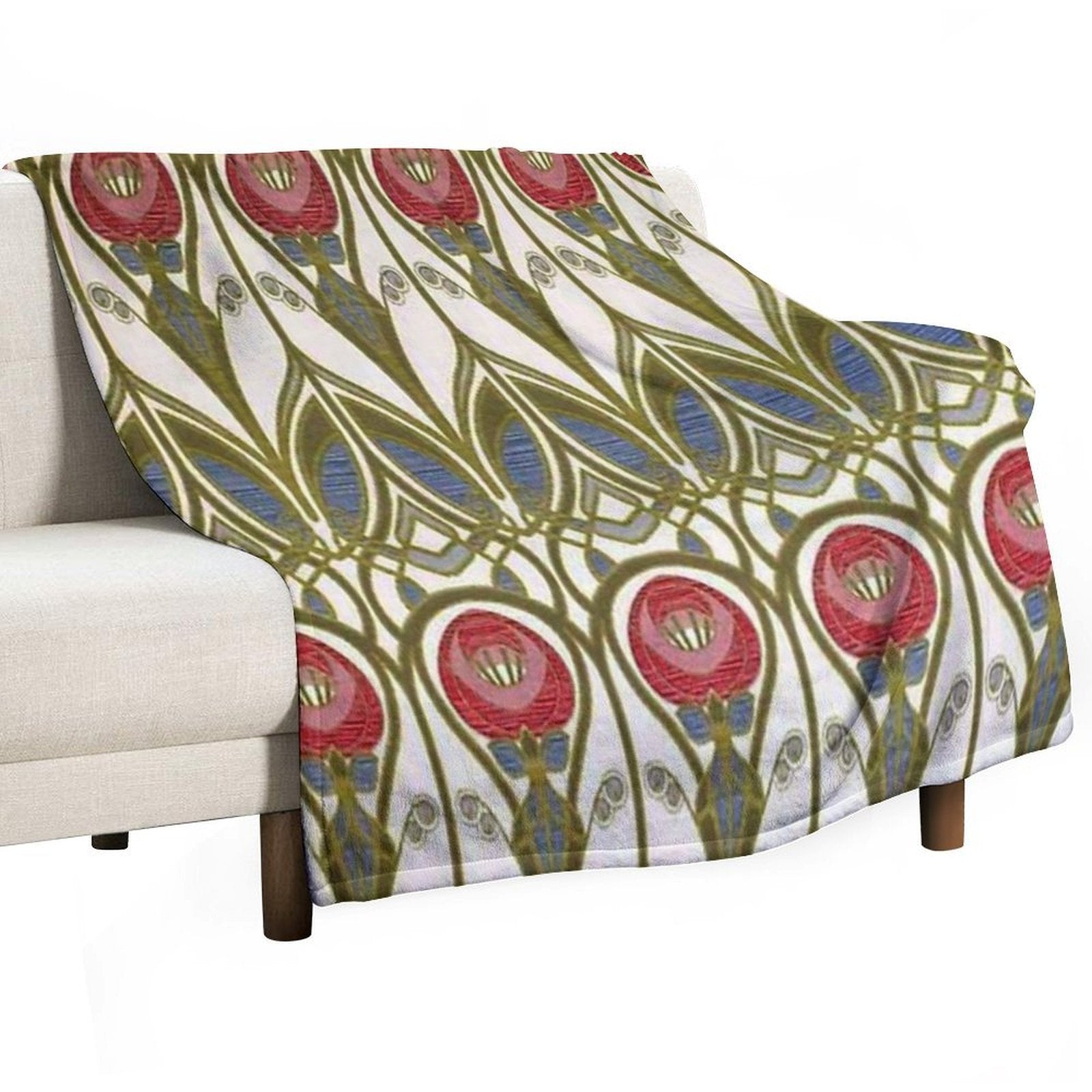 Charles Rennie Mackintosh Design Durable Throw Blanket