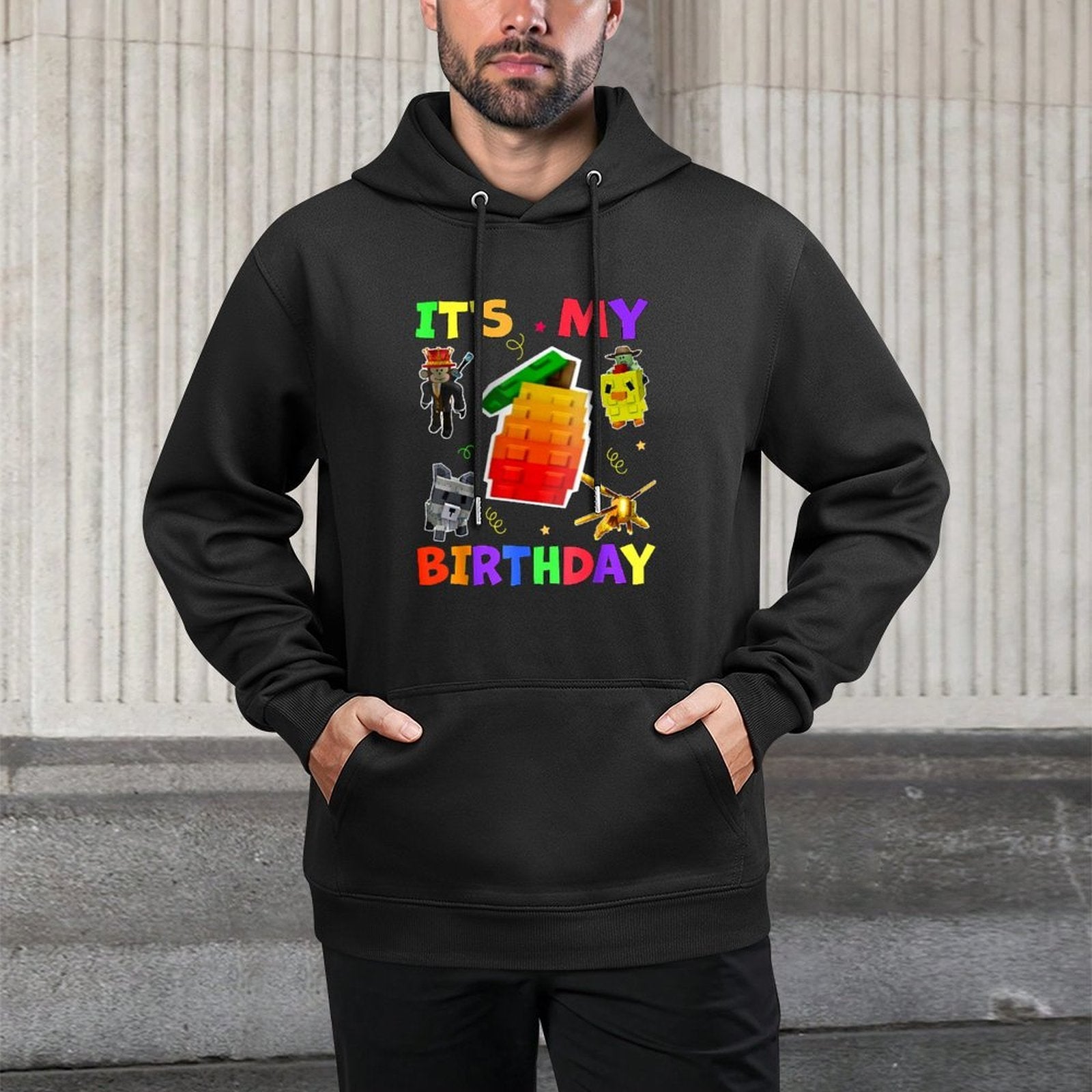Funny Grow A Garden for Birthday Decoration for Boys Girls Layering Staple Hoodie