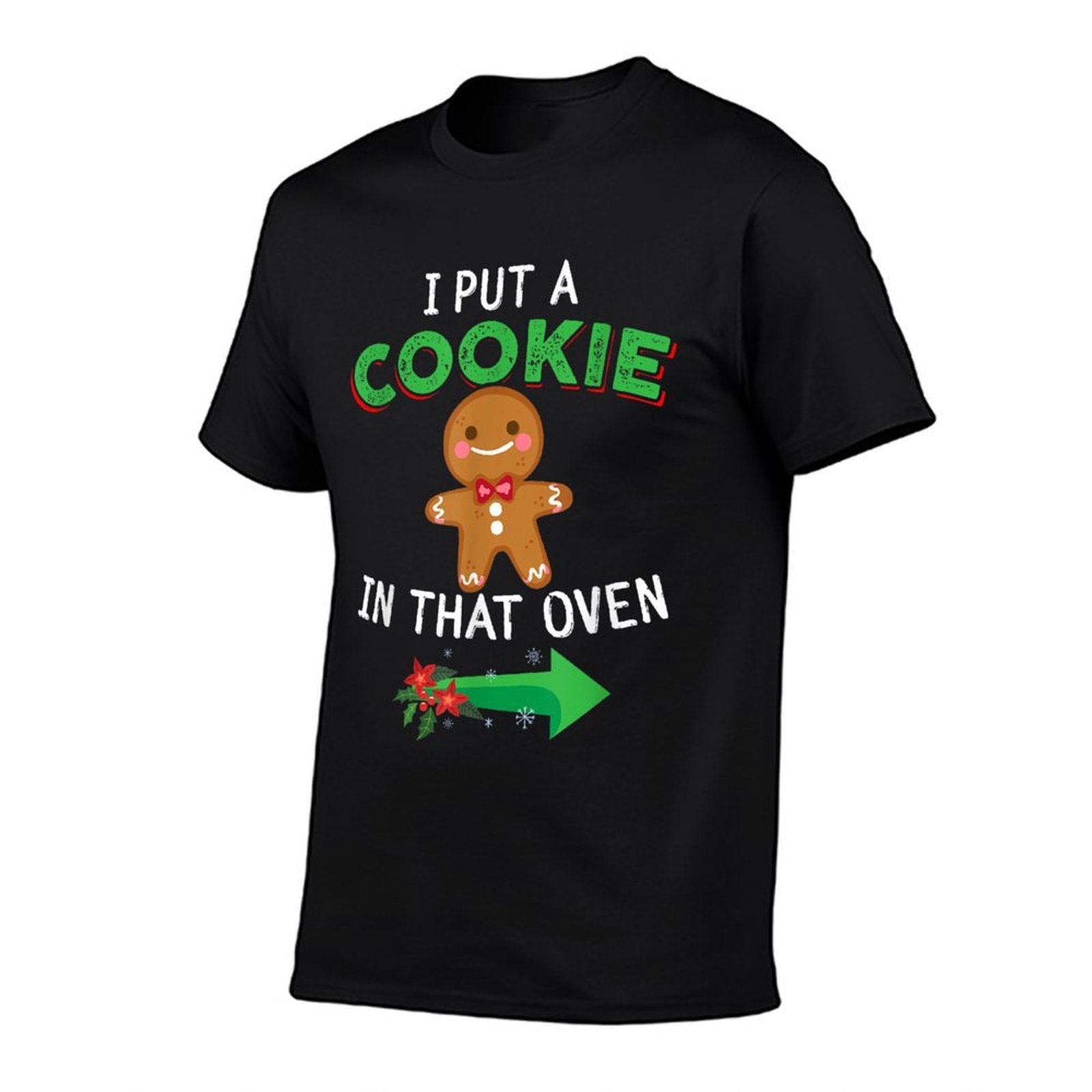 Funny Gifts for New Dad Christmas Pregnancy Announcement  Summer-ready Fabric T-Shirt