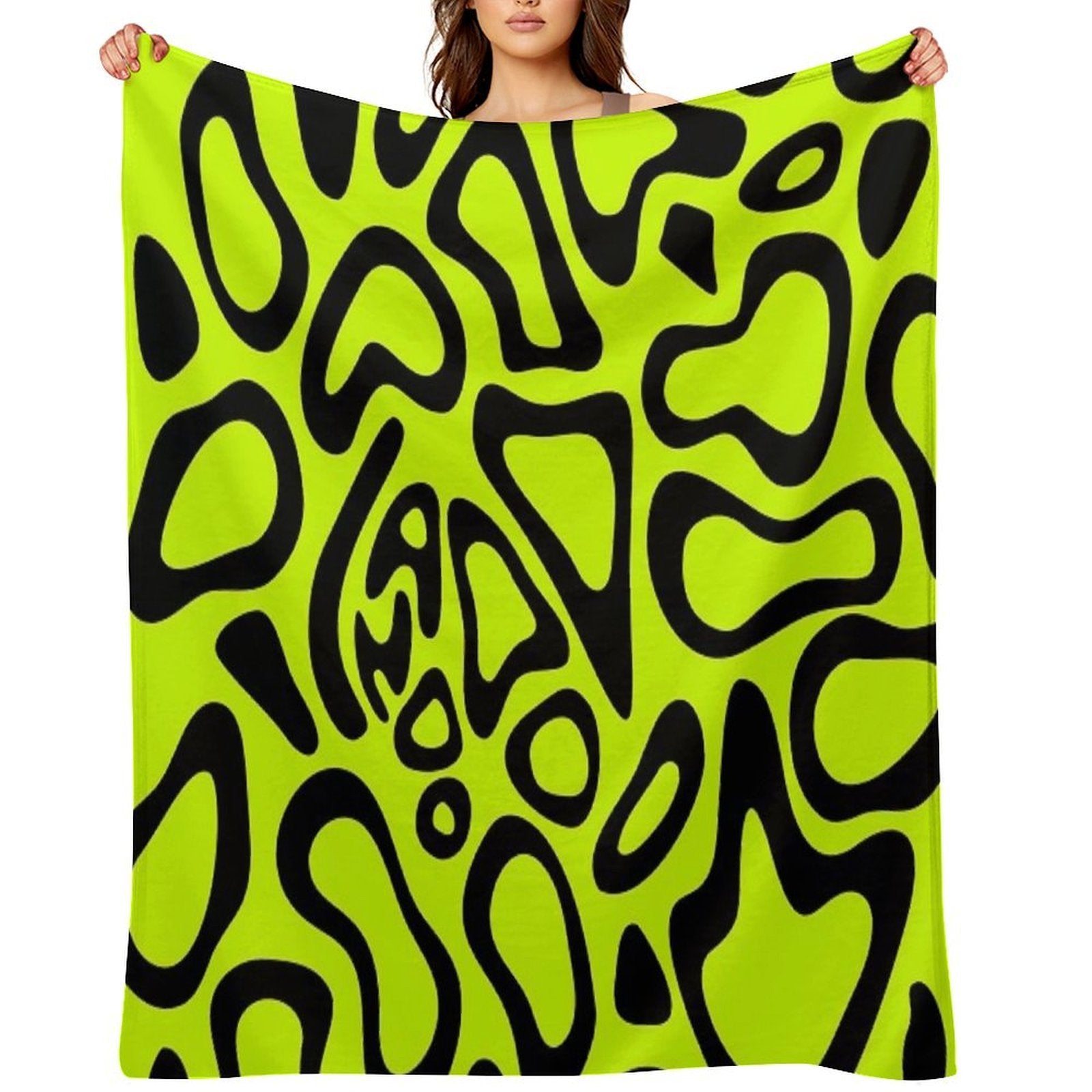 Lando Norris 2024 Helmet Pattern Black Premium Throw Blanket
