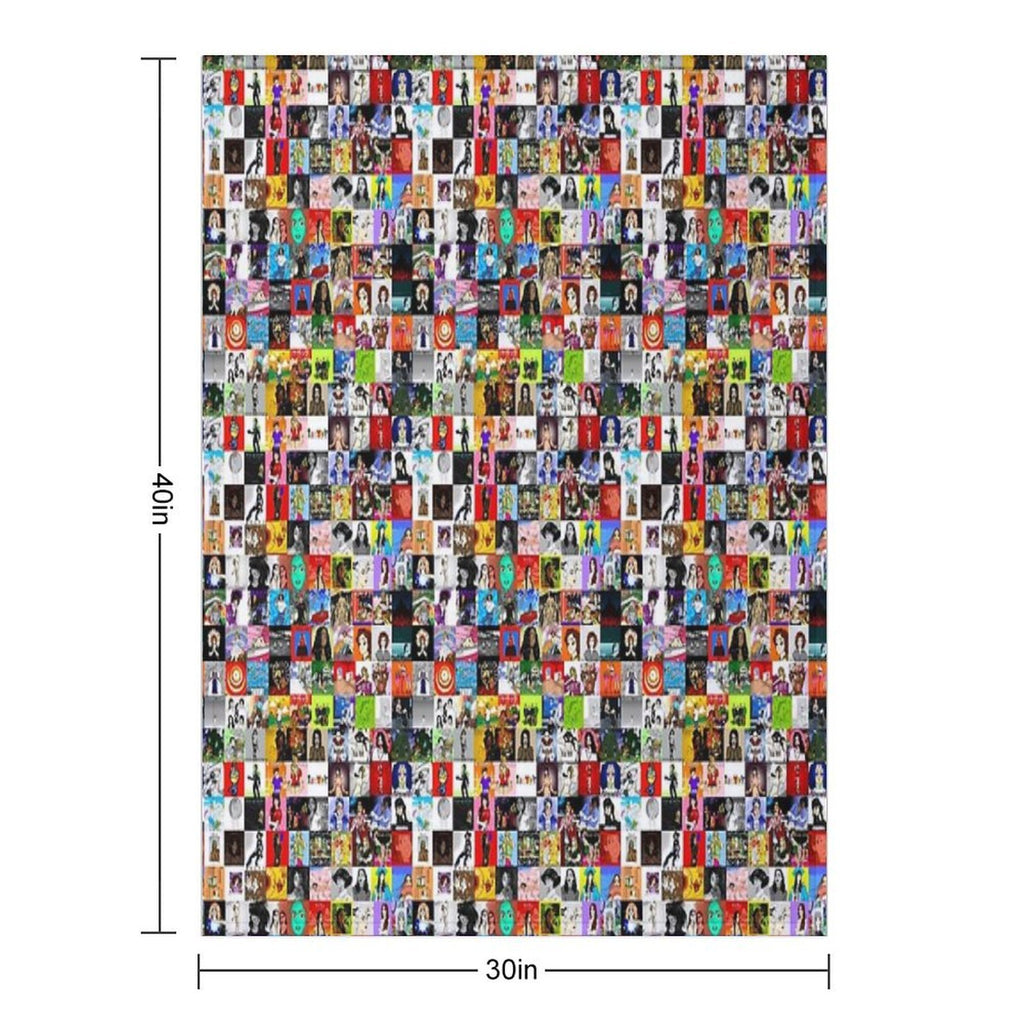 Album Collage 3 Plush Throw Blanket