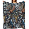 Whimsical Gothic Pattern Comfort Throw Blanket