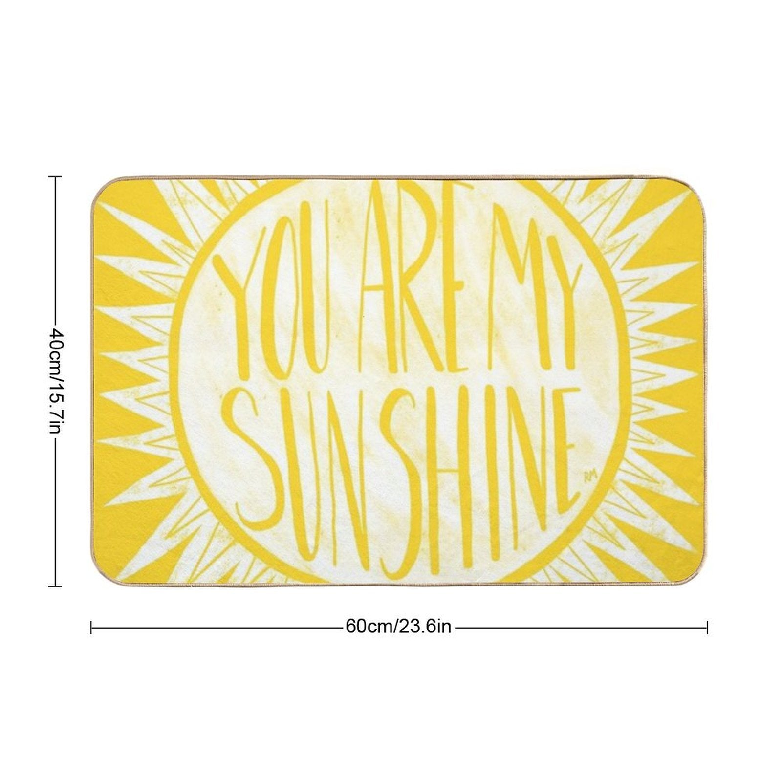 You Are My Sunshine  Long-Lasting Bath Mat