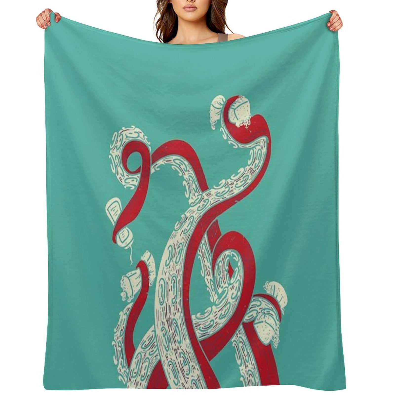 Kraken Lightweight Throw Blanket