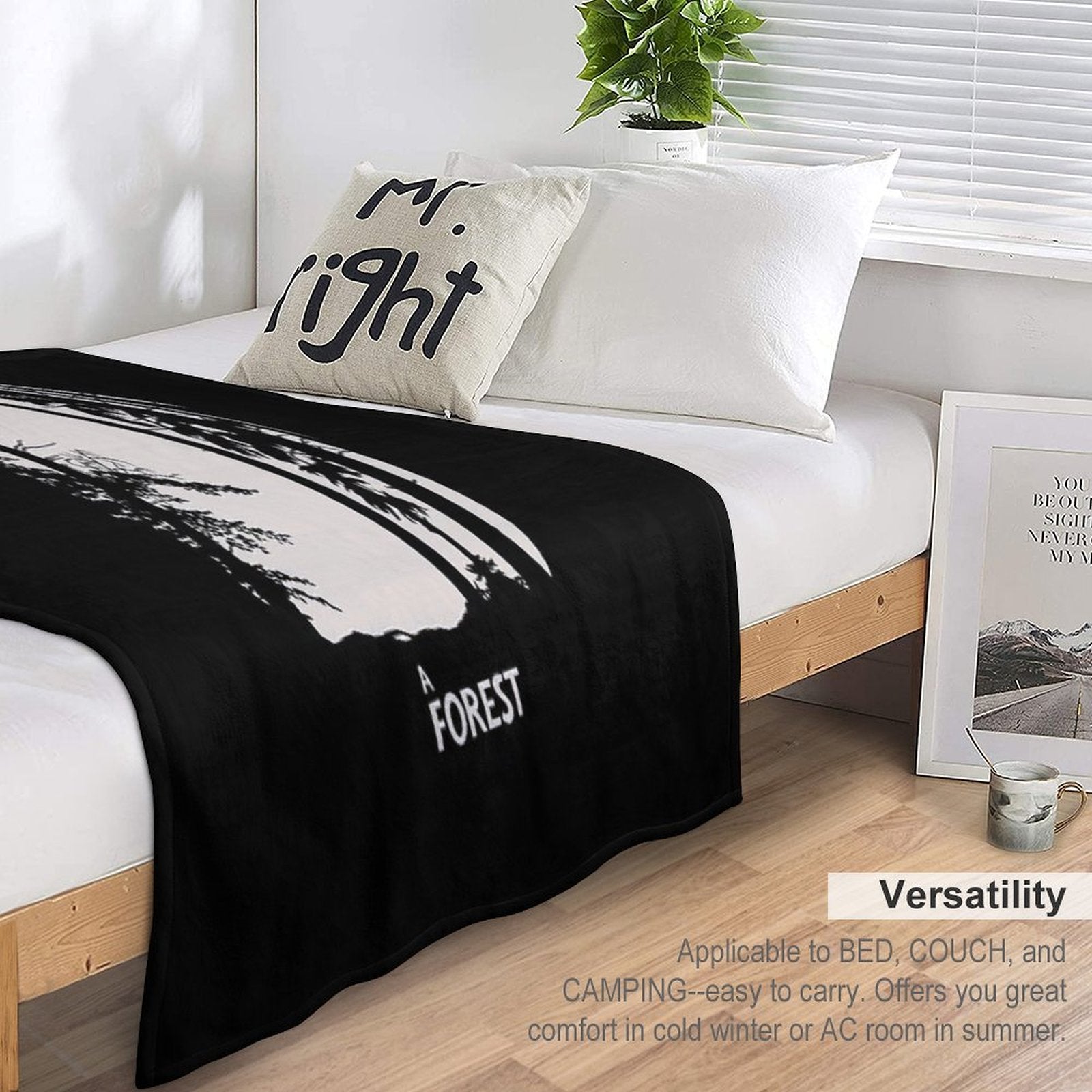 The Cure A Forest Velvety-soft Throw Blanket