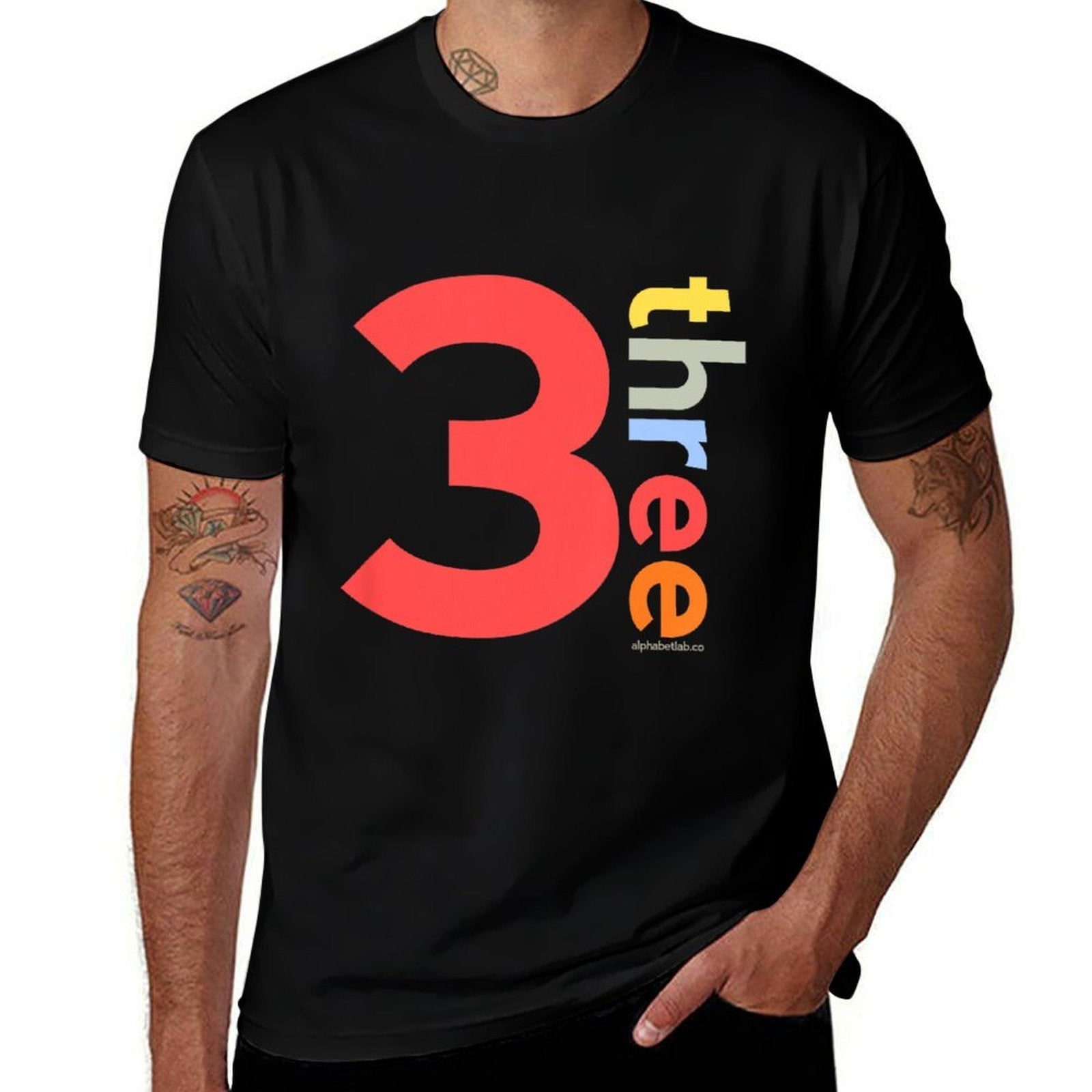 3rd Birthday Boy 3  Age 3 Three Year Old Party Ideas  Summer-ready Fabric T-Shirt