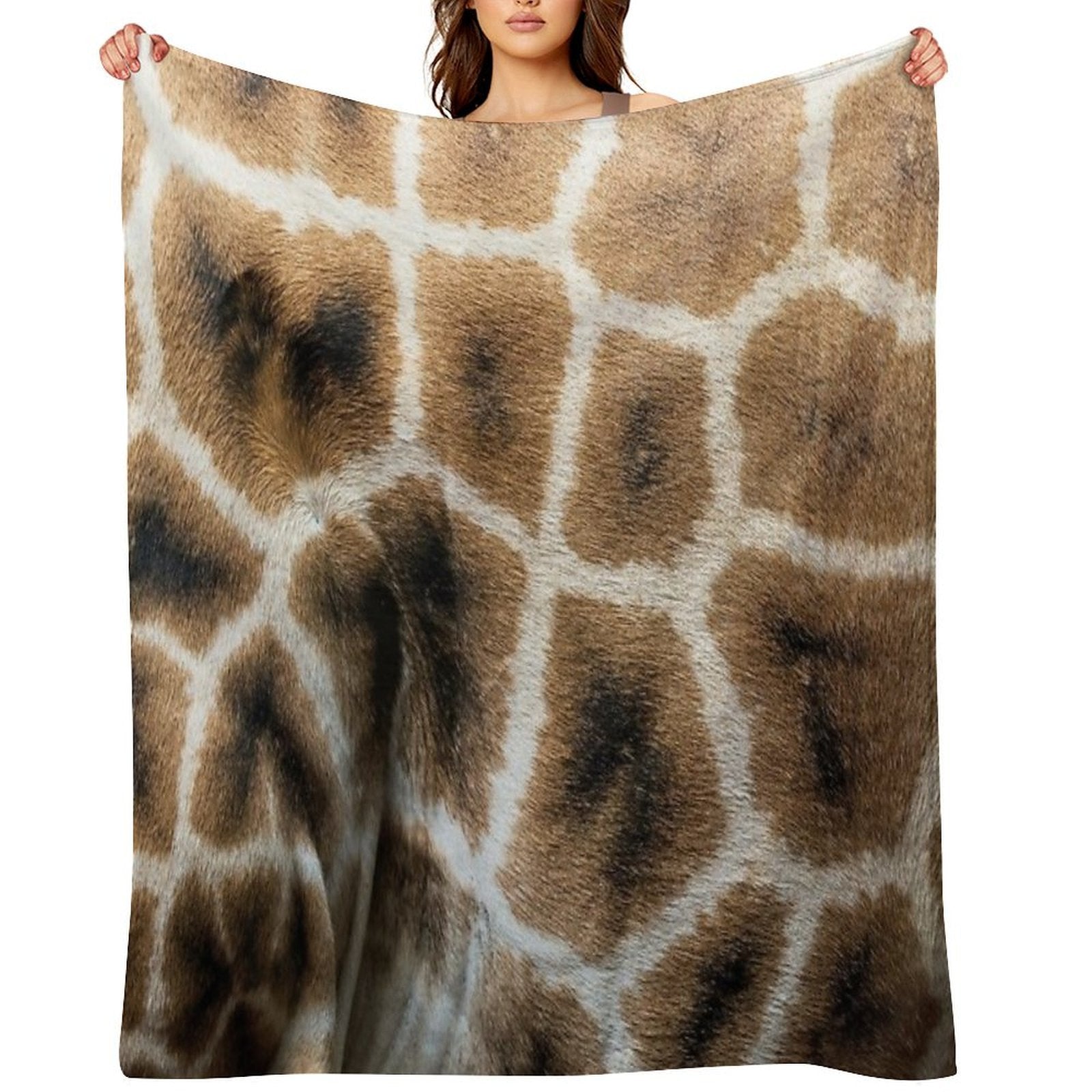 Giraffe Animal Pattern Print Lightweight Throw Blanket