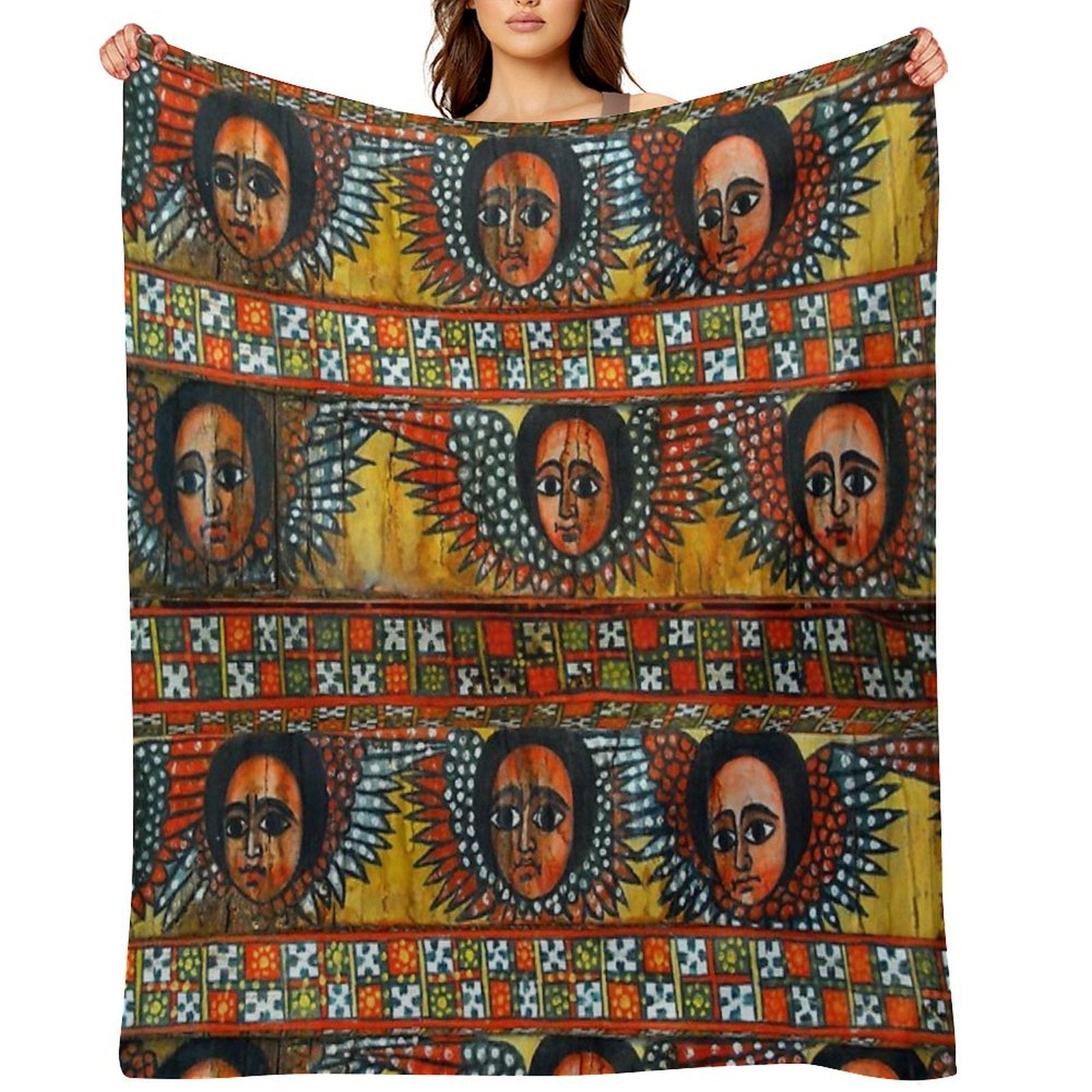 Ethiopian ሐበሻ Anti-pilling Throw Blanket