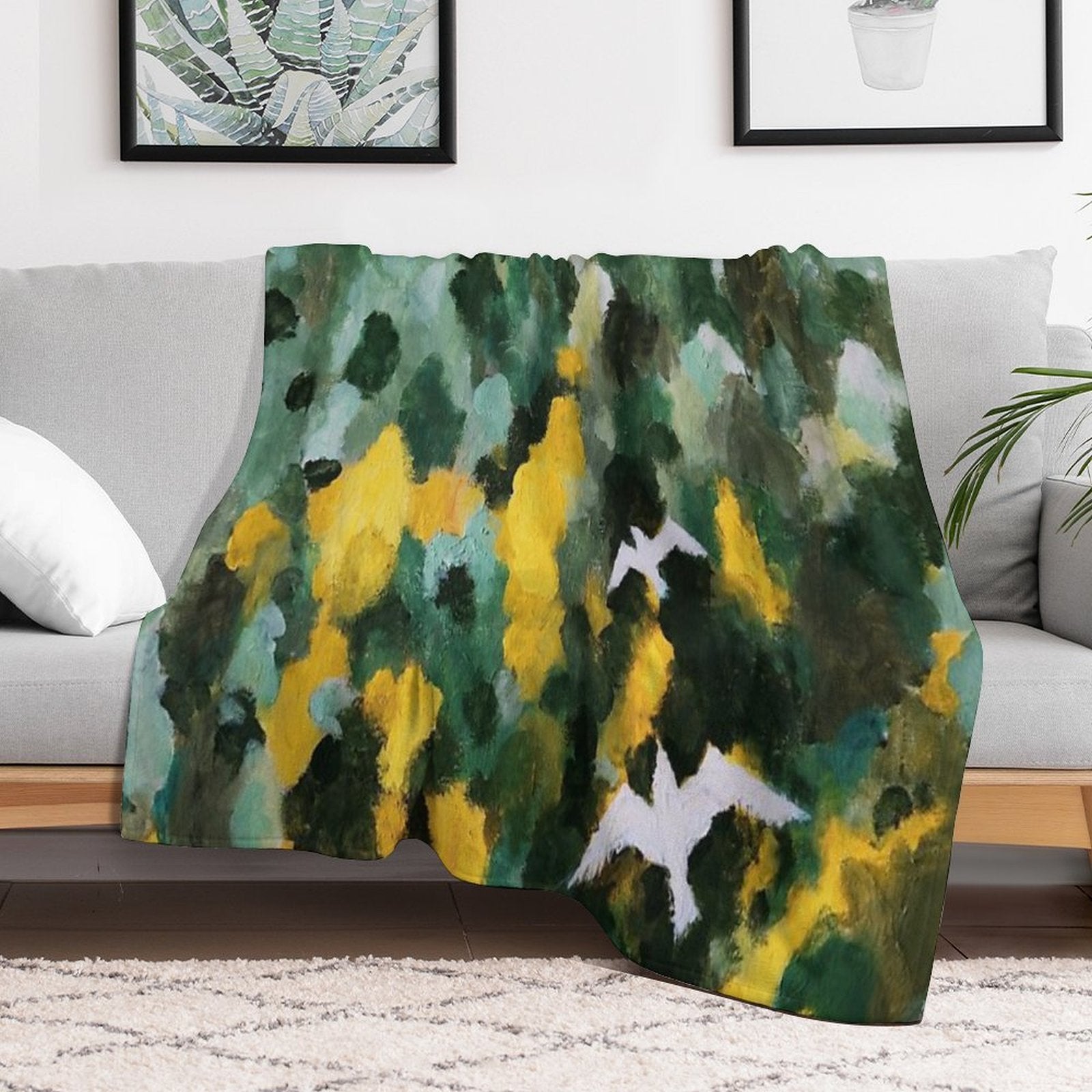 Evening in The Ardennes Versatility Throw Blanket