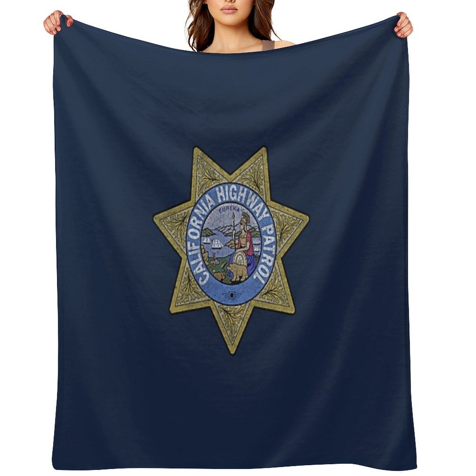 California Highway Patrol CHP, State Police, Law Enforcement Versatility Throw Blanket