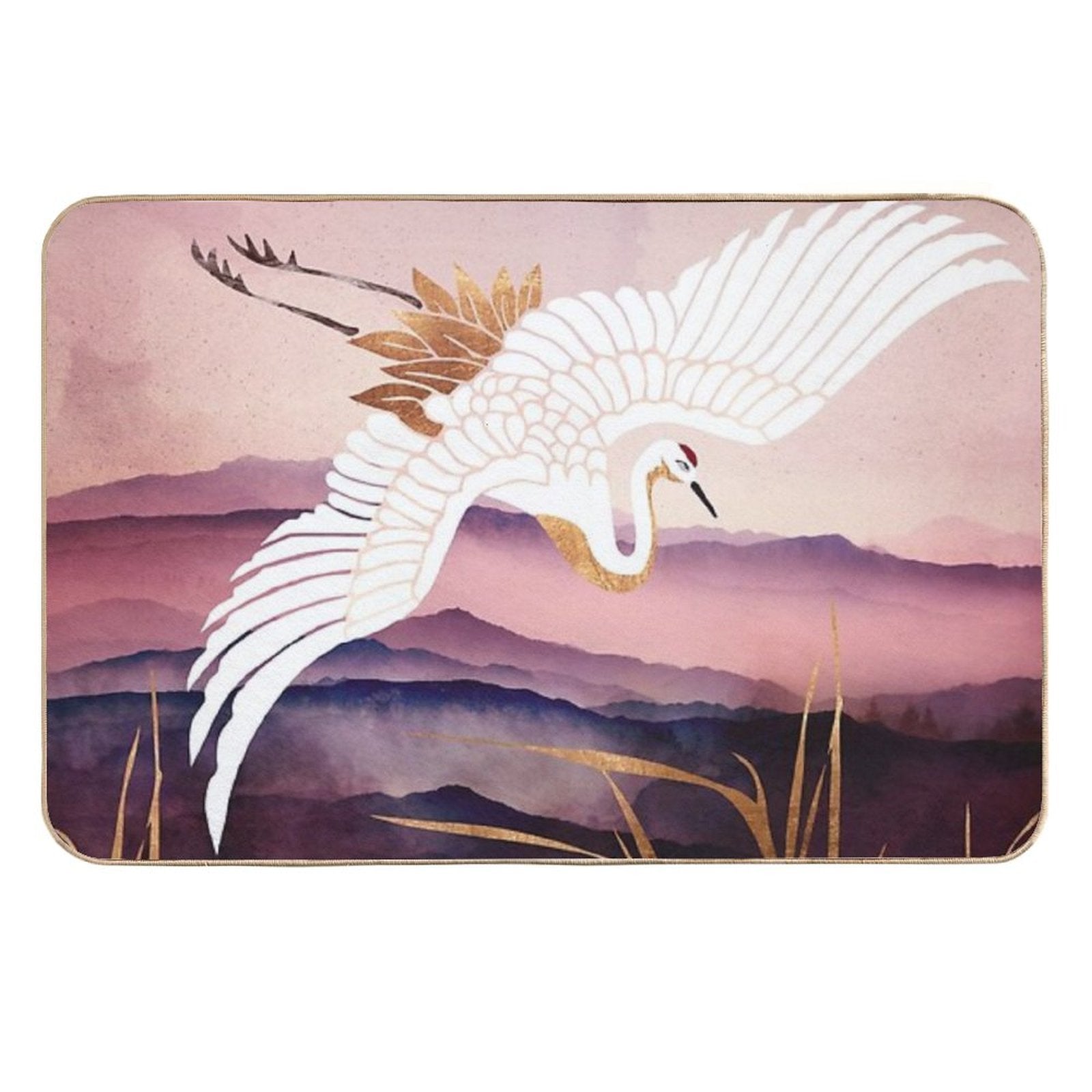Elegant Flight III  Slip-Resistant Bath Mat