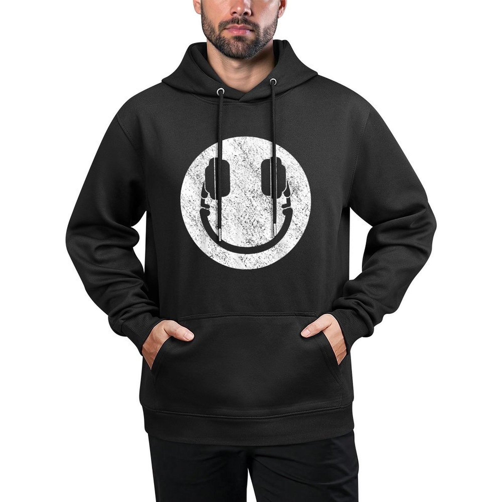 DJ Disc Jockey Smile Durable Construction Hoodie