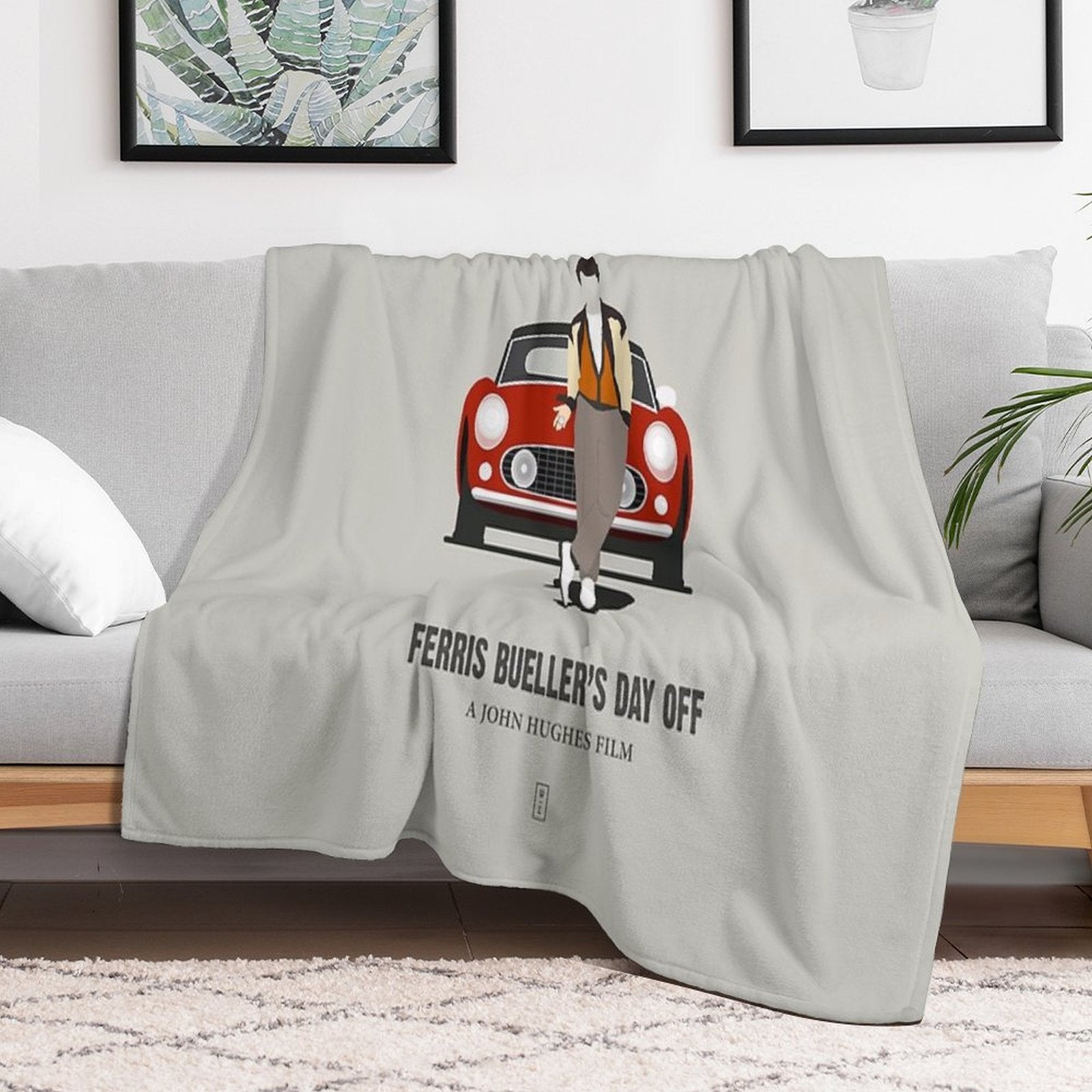 Ferris Bueller's Day Off Sustainable Throw Blanket