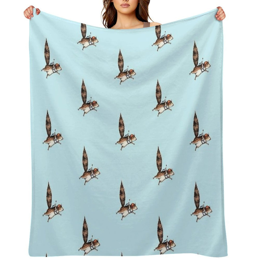 Skydiver Squirrel, Skydiving Adventure Design Anti-pilling Throw Blanket