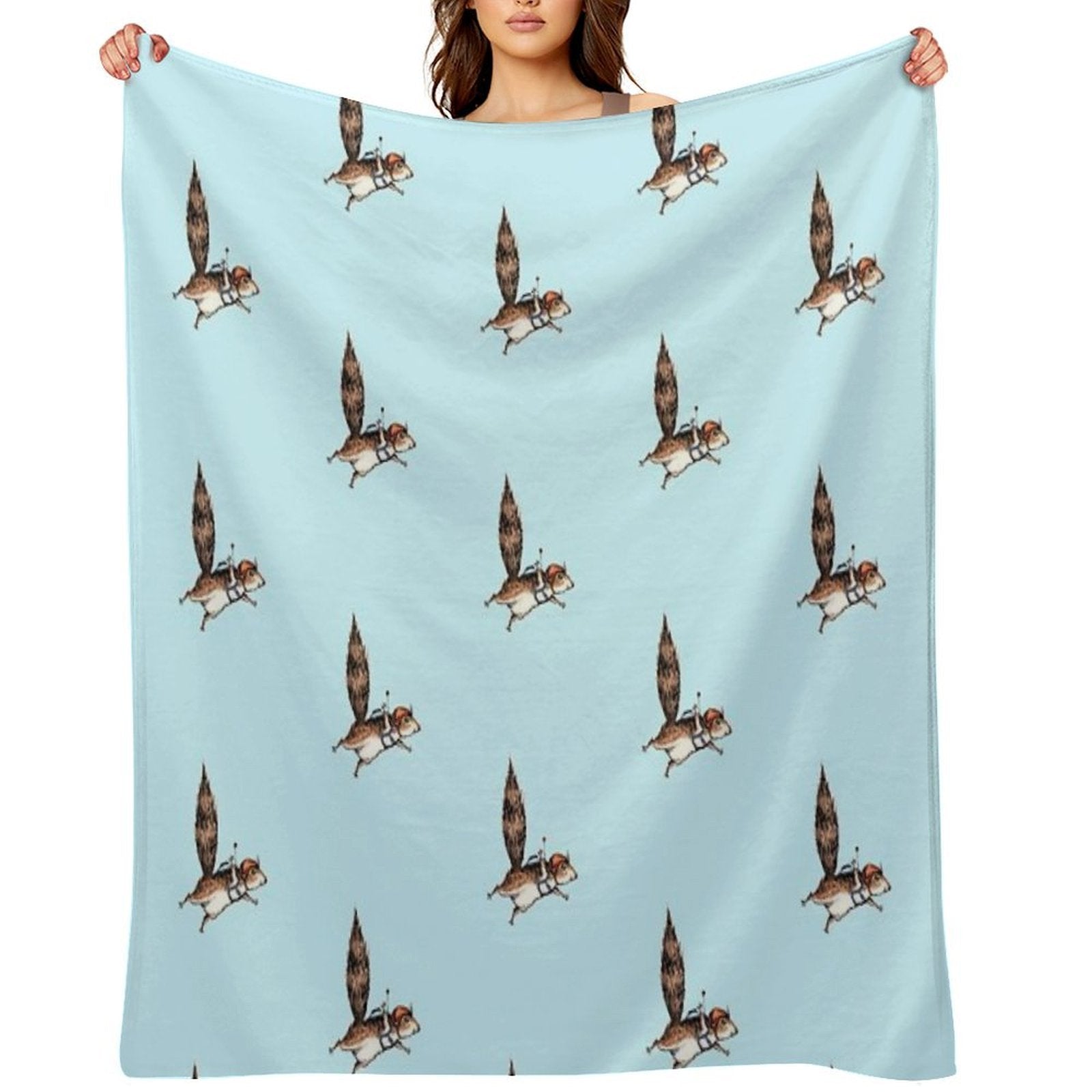 Skydiver Squirrel, Skydiving Adventure Design Anti-pilling Throw Blanket