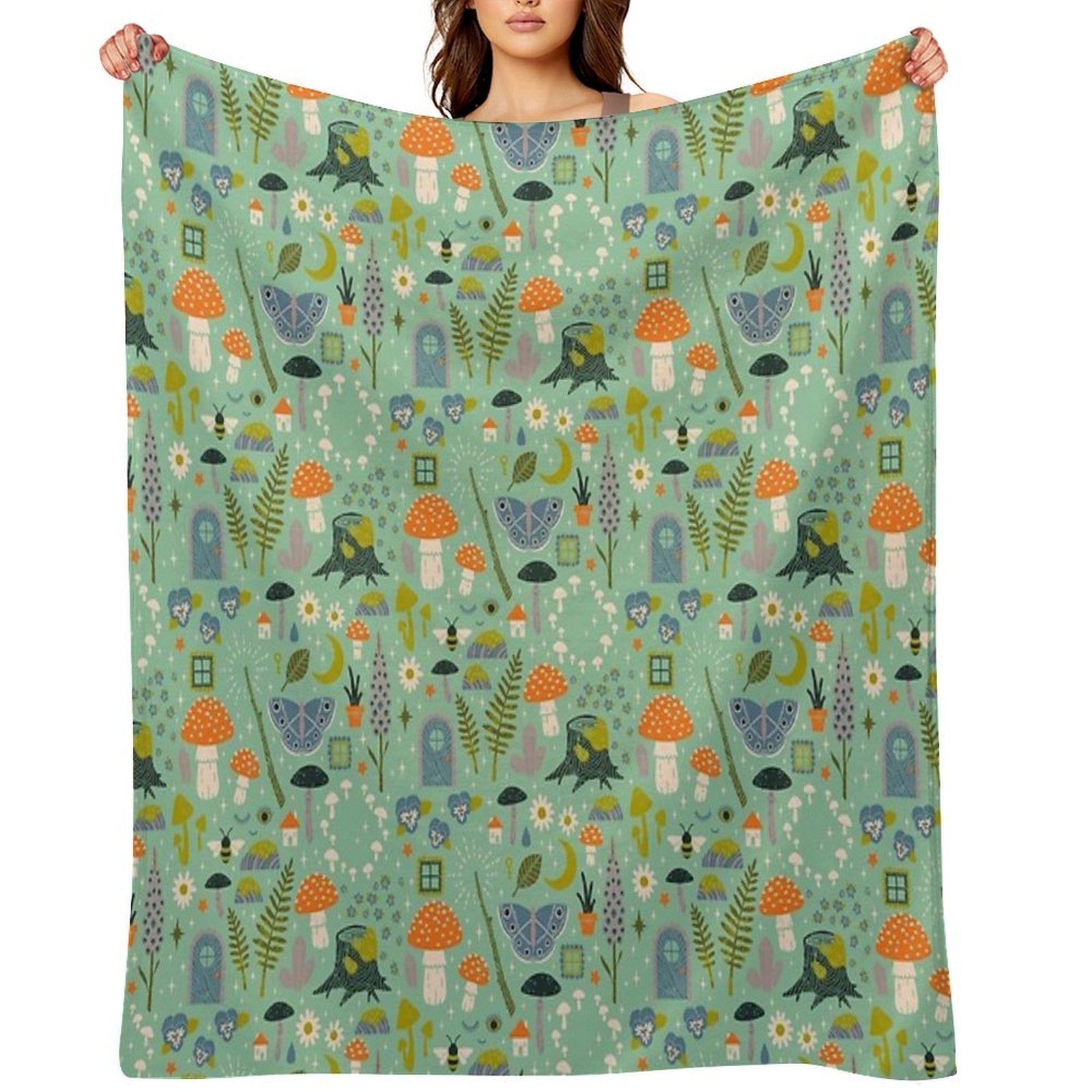 Fairy Garden Versatility Throw Blanket