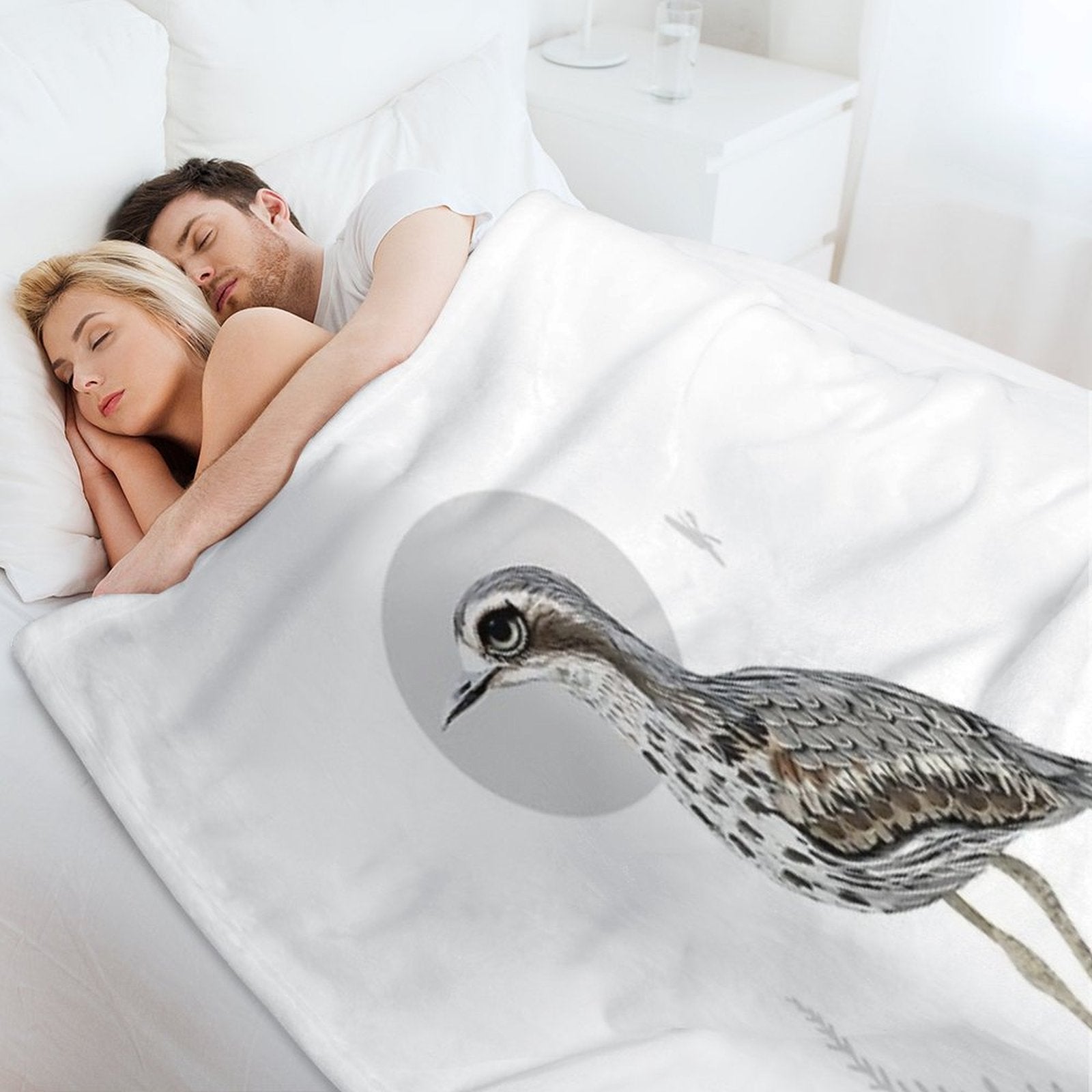 Bush Stone-curlew Plush Throw Blanket