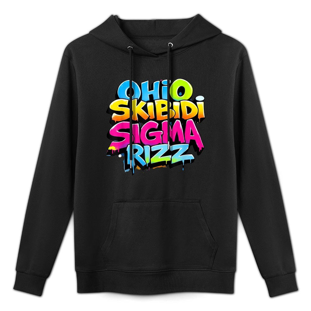 Skibidi Rizz Ohio Sigma Funny Rizzler Gift Graffiti Versatile Streetwear Hoodie