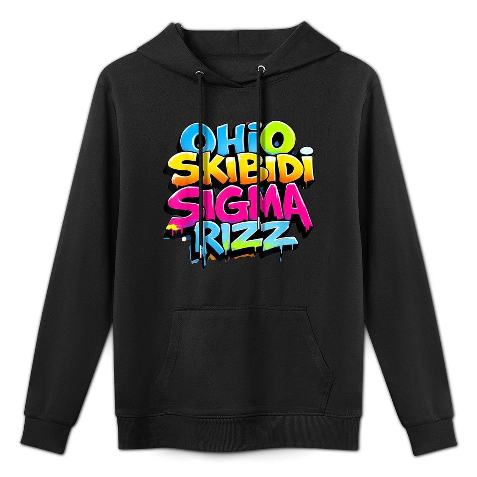 Skibidi Rizz Ohio Sigma Funny Rizzler Gift Graffiti Versatile Streetwear Hoodie