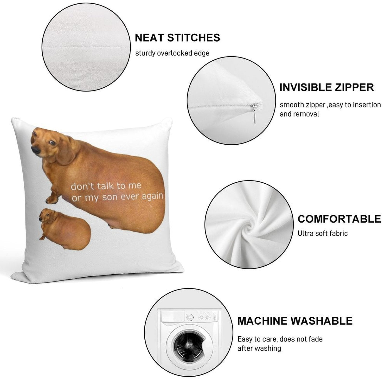 Don't Talk to Me Or My Son Ever Again - Geek Soft Anti-Pilling Throw Pillow